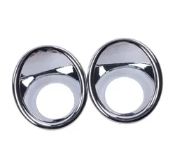 Fit for Suzuki Vitara 2016 2017 2Pcs Silver Chrome Car Front Headlight Fog Lamp Cover Trim Frame Moulding Car Light Accessories