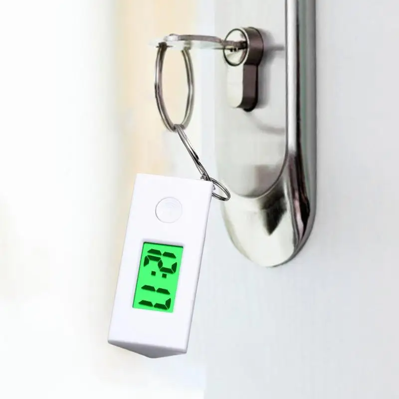 พวงกุญแจนาฬิกาพวงกุญแจนาฬิกาดิจิตอลแบบพกพาอเนกประสงค์น้ําหนักเบาอุปกรณ์กีฬาสําหรับกิจกรรมกลางแจ้งทุกวัน