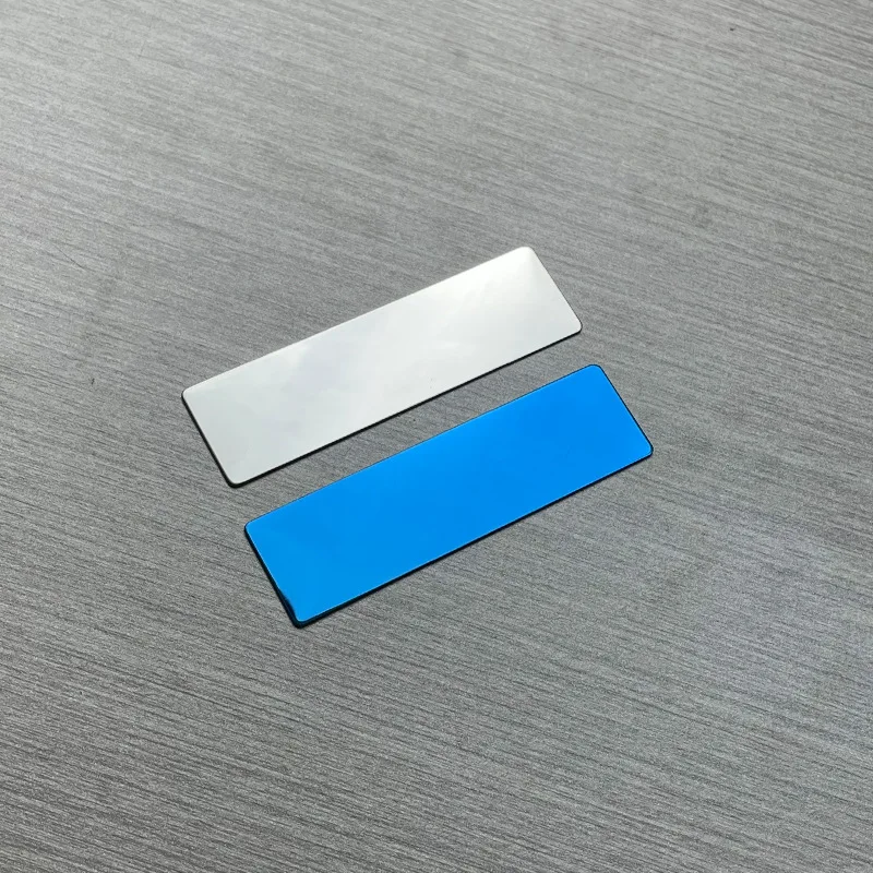 90pcs Stainless Steel Name Card Display Holder Plate Polished Chest Employee ID Badge