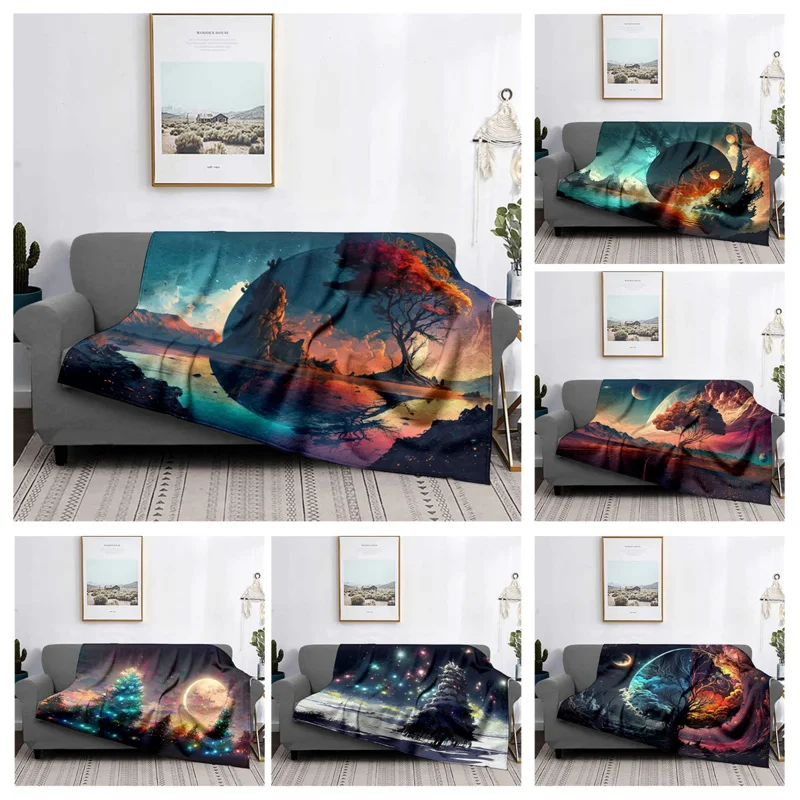 Home decoration plush Sofa blanket Colorful Animal Bedspread on the bed anime fluffy soft blankets thick blanket for winte