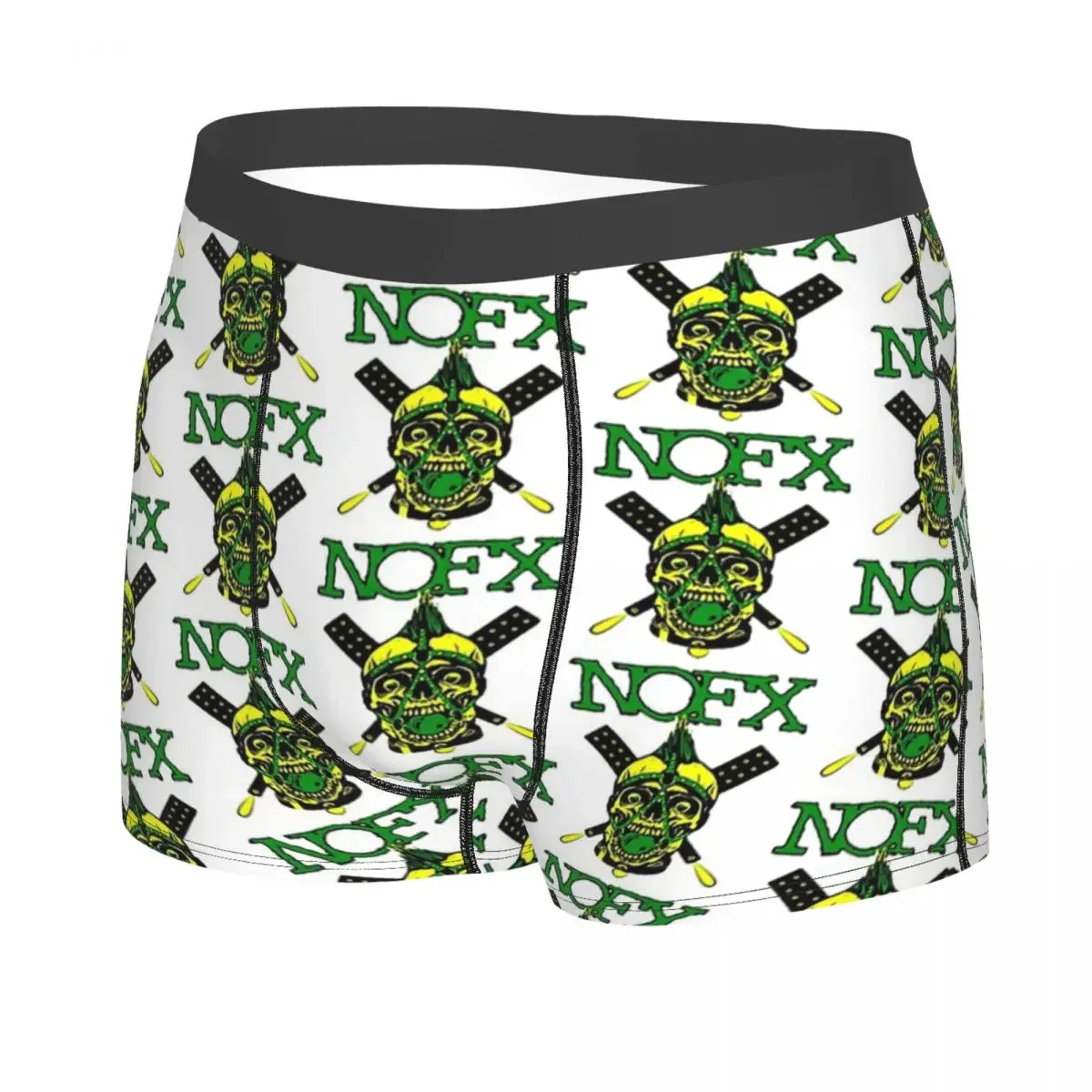 Nofx Logo Essential 1 Men Boxer Briefs Punk Rock Band Highly Breathable Underpants High Quality Print Shorts Gift Idea