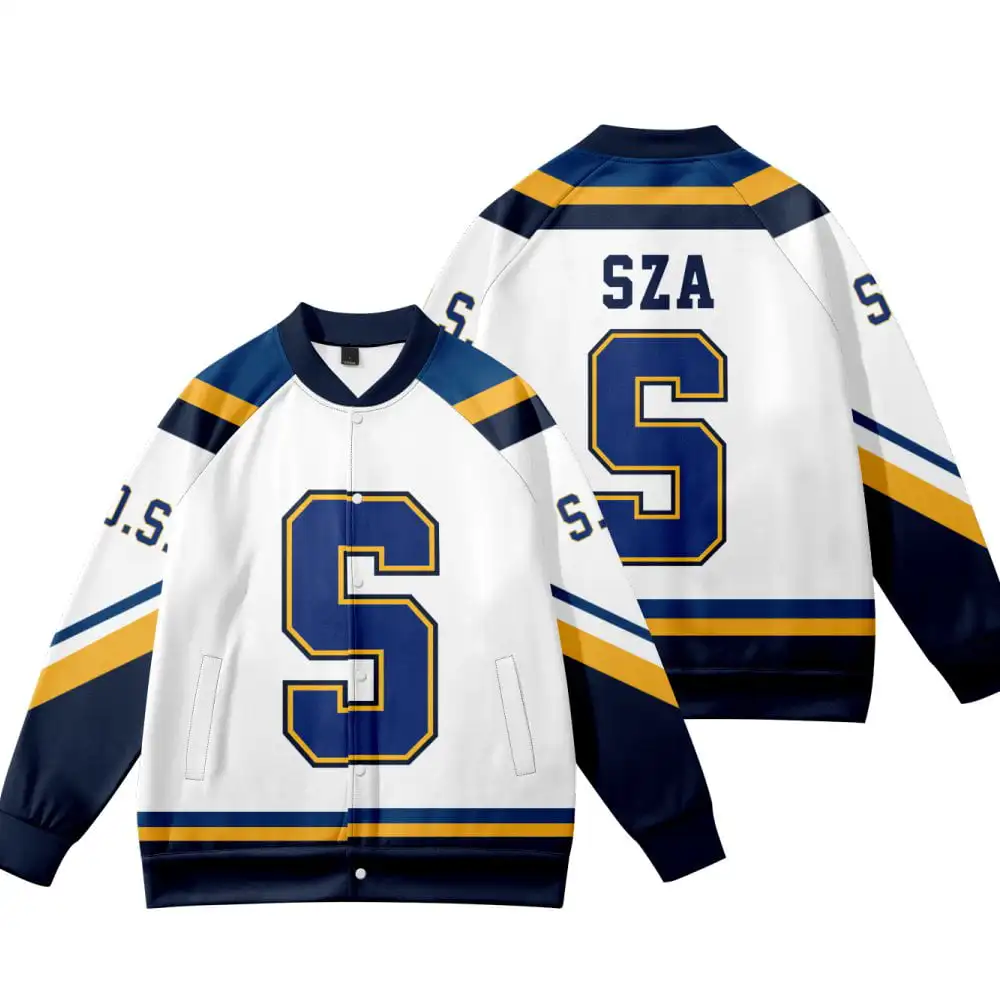 SZA 7 jersey SZA s jersey seahorse tour merch music fans Baseball Uniform Fashion Clothes