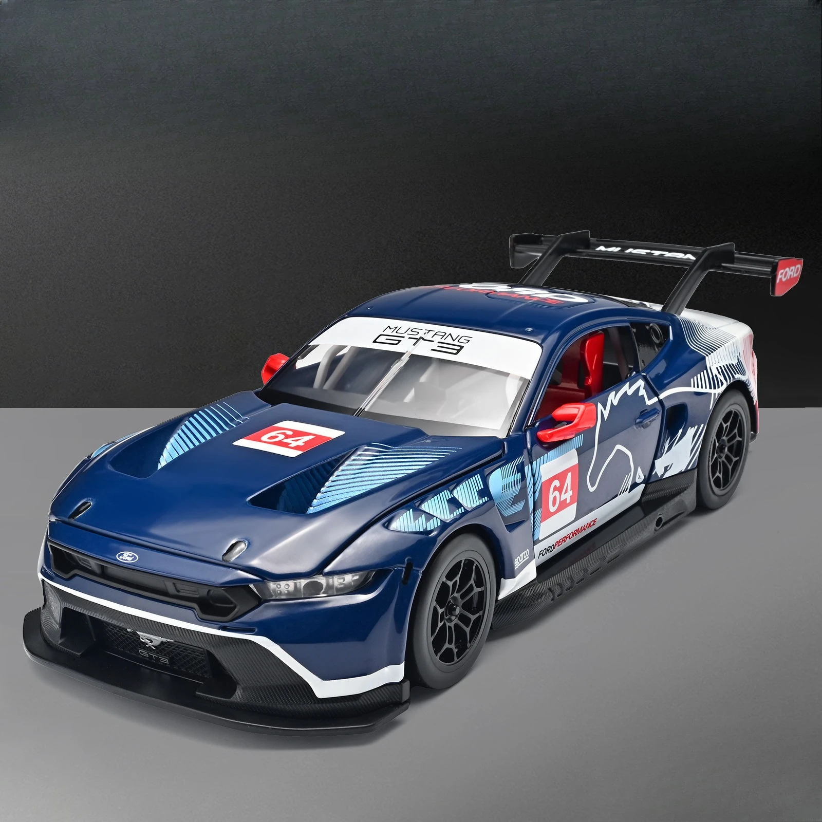 

1:24 Fu, Mustang Latte Version Alloy Sports Car Model Exquisite Tide Play Ornament Cross-border Hot-selling