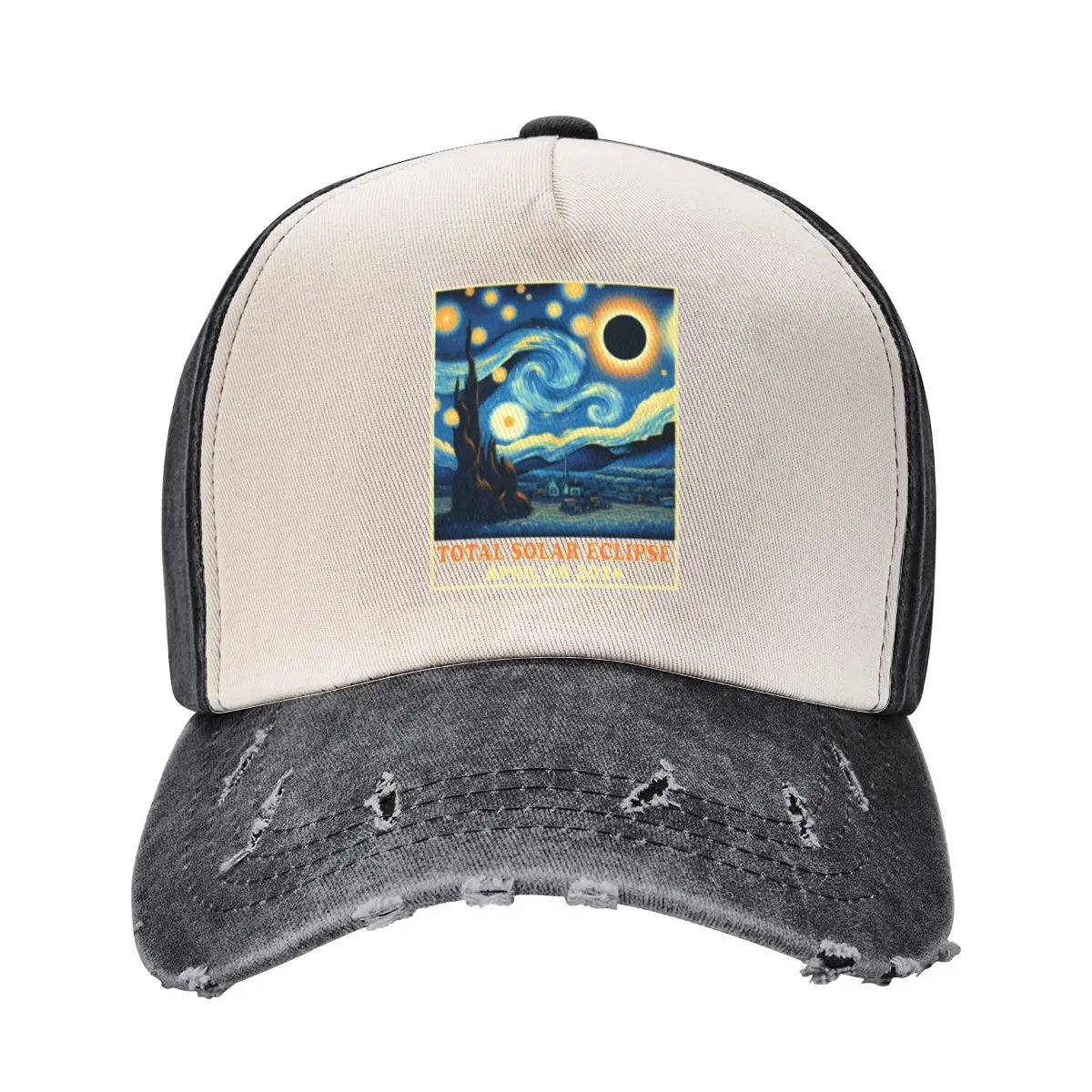 Total Solar Eclipse April 8 2024 Baseball Cap Big Size Hat cute Golf Wear Golf Women Men's