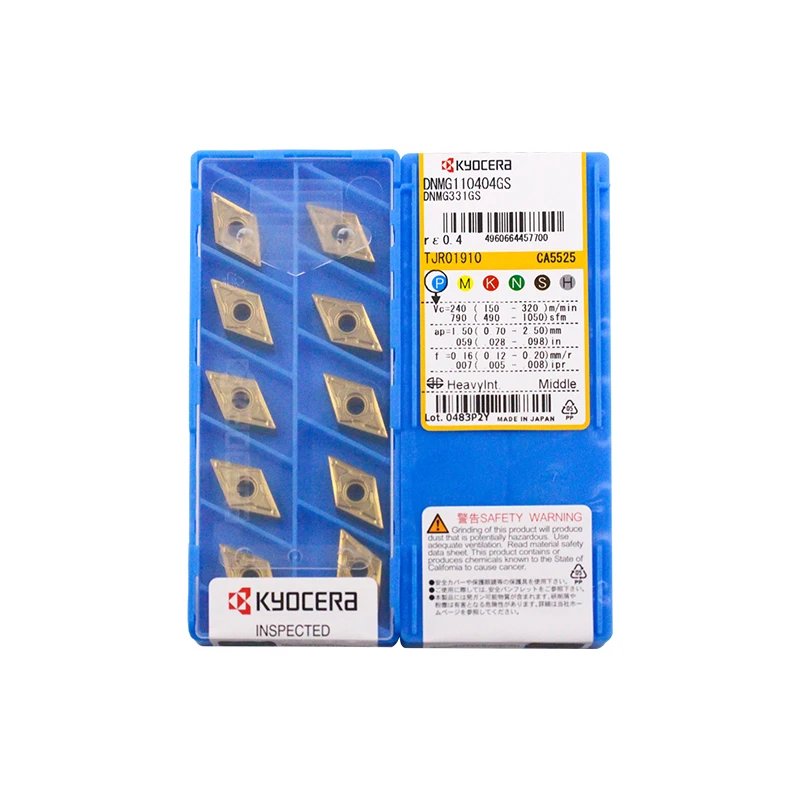 

Kyocer a 100% Original DNMG DNMG110404 DNMG110408 DNMG150404 DNMG150408 DNMG150412 HQ CA GS CA5525 TN60 CA5515 Turning Insert