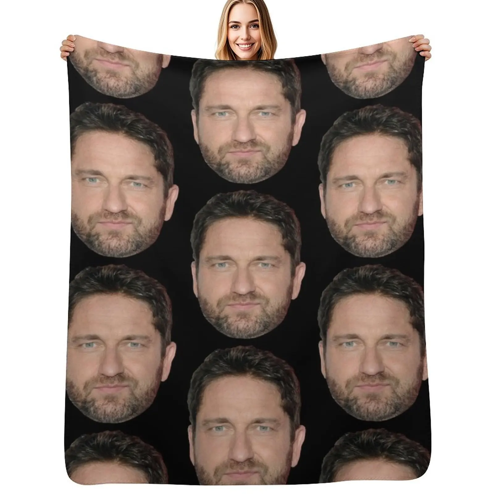 Gerard Butler Throw Blanket Stain Resistant Cozy Warm Blanket