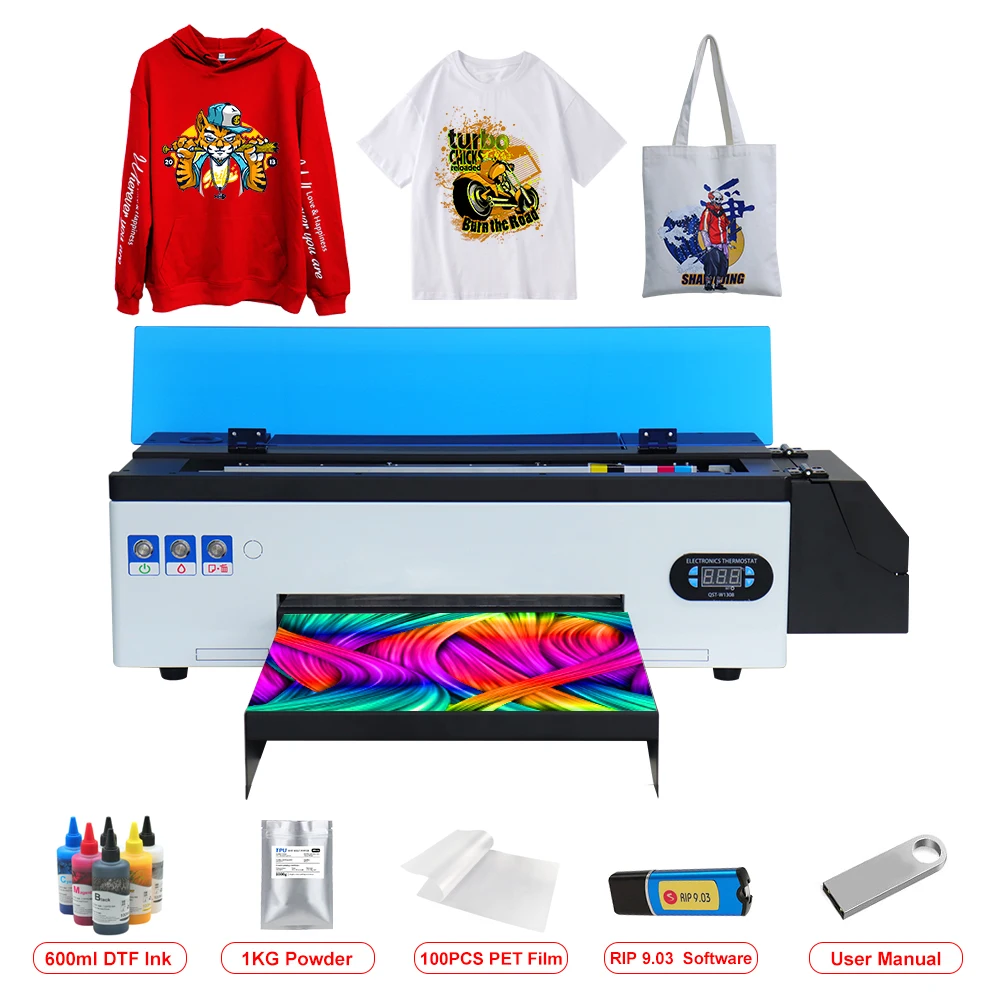 

L1800 DTF Printer A3 Transfer Printer with Roll Feeder For R1390 L1800 DTF Printer Directly to Film A3 t shirt printing machine