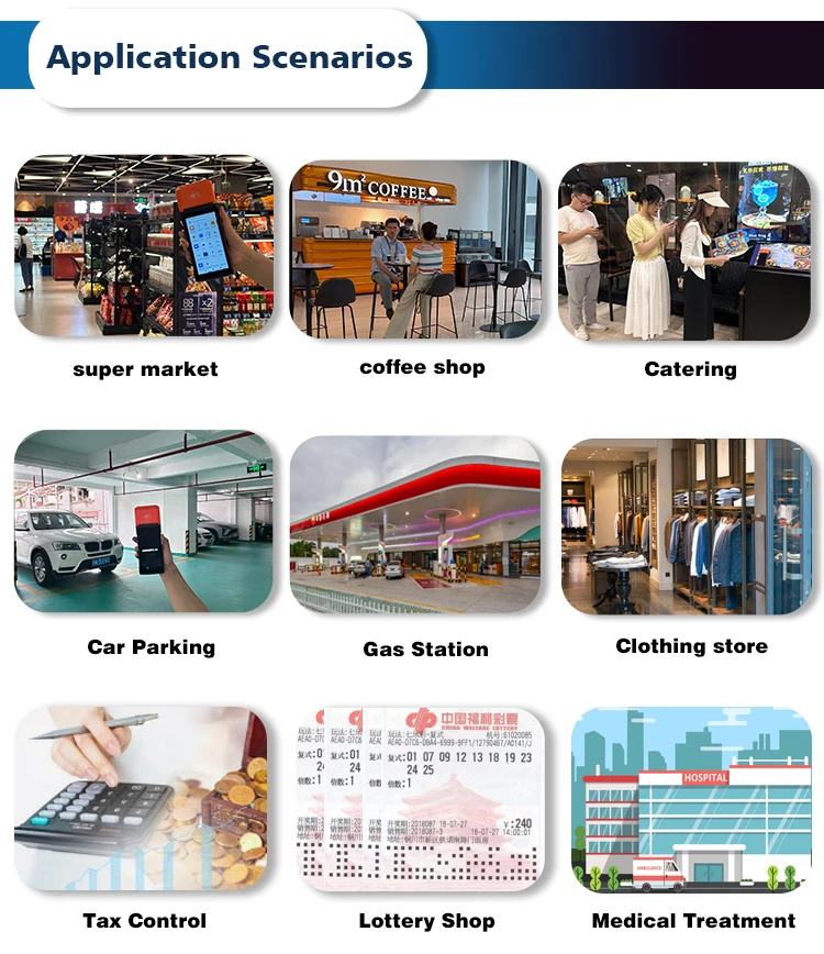 Terminal POS Layar Sentuh Genggam Android dengan Perangkat Lunak Terintegrasi