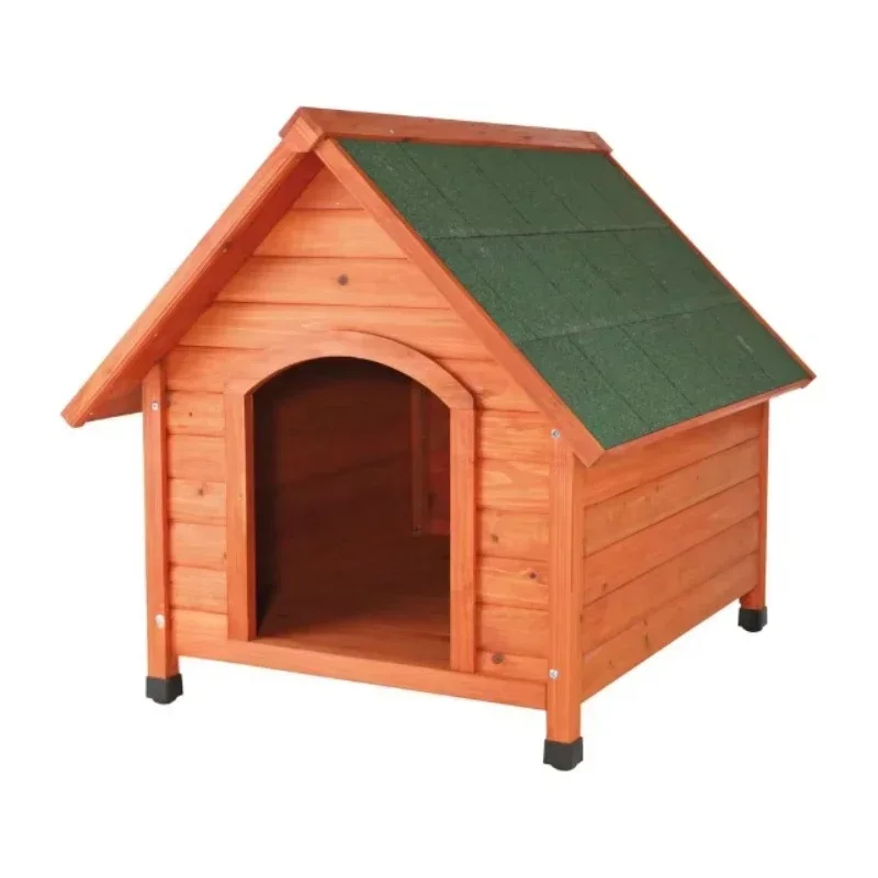 Casa para Perros Pequeños de Madera para Exteriores Natura Classic, Muebles para Mascotas