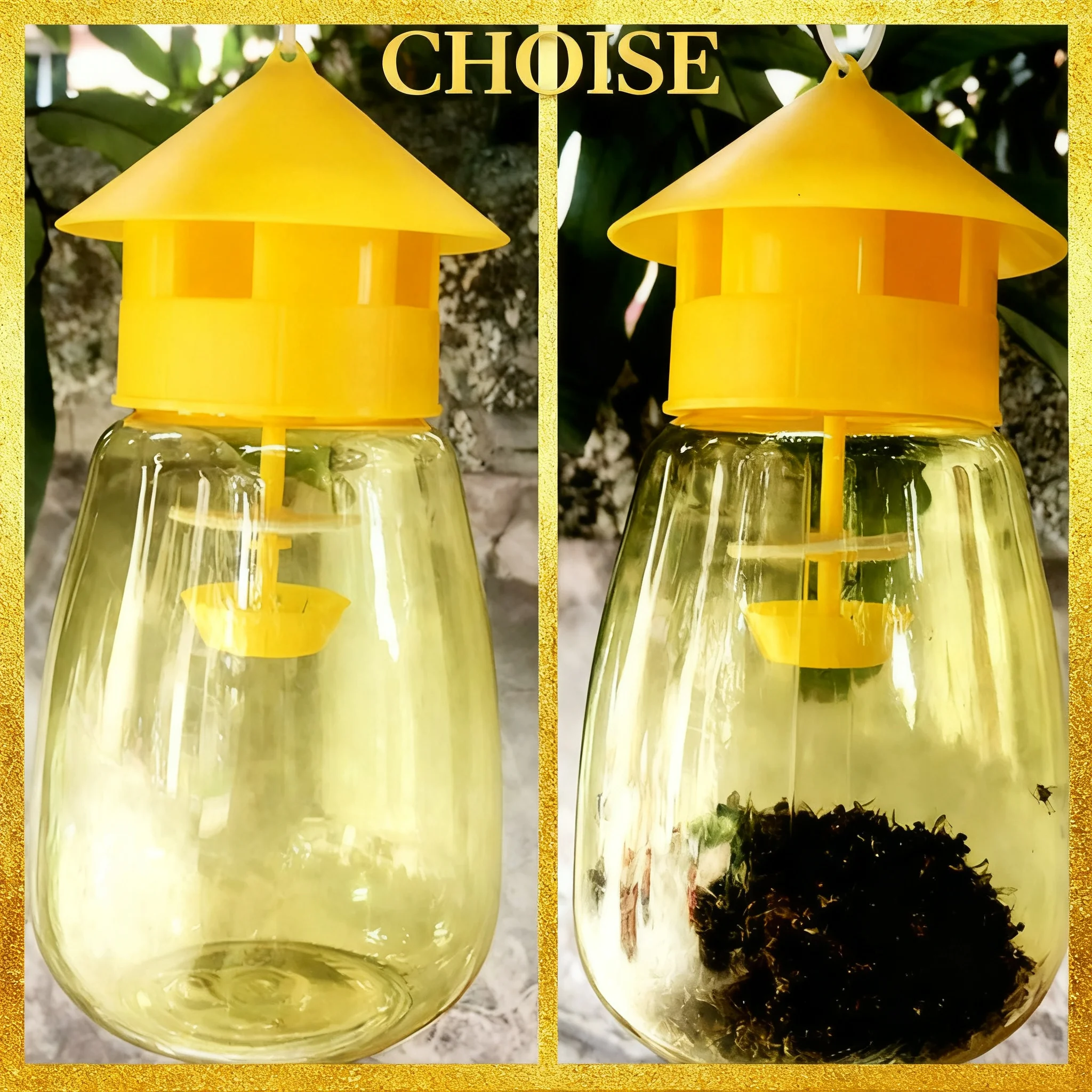 Plastic Fruit Fly Trap Killer Drosophila Trap Anti Fly Fruit Fly Killer Catcher Orchard Insect Trap Pest Control Fly Bee Trap