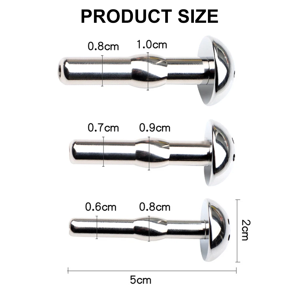 Stainless Steel Hollow Urethral Plug Insert Sounding Rod Penis Plug Urethral Dilators Catheter Male Mastuburator Adult Sex Toys