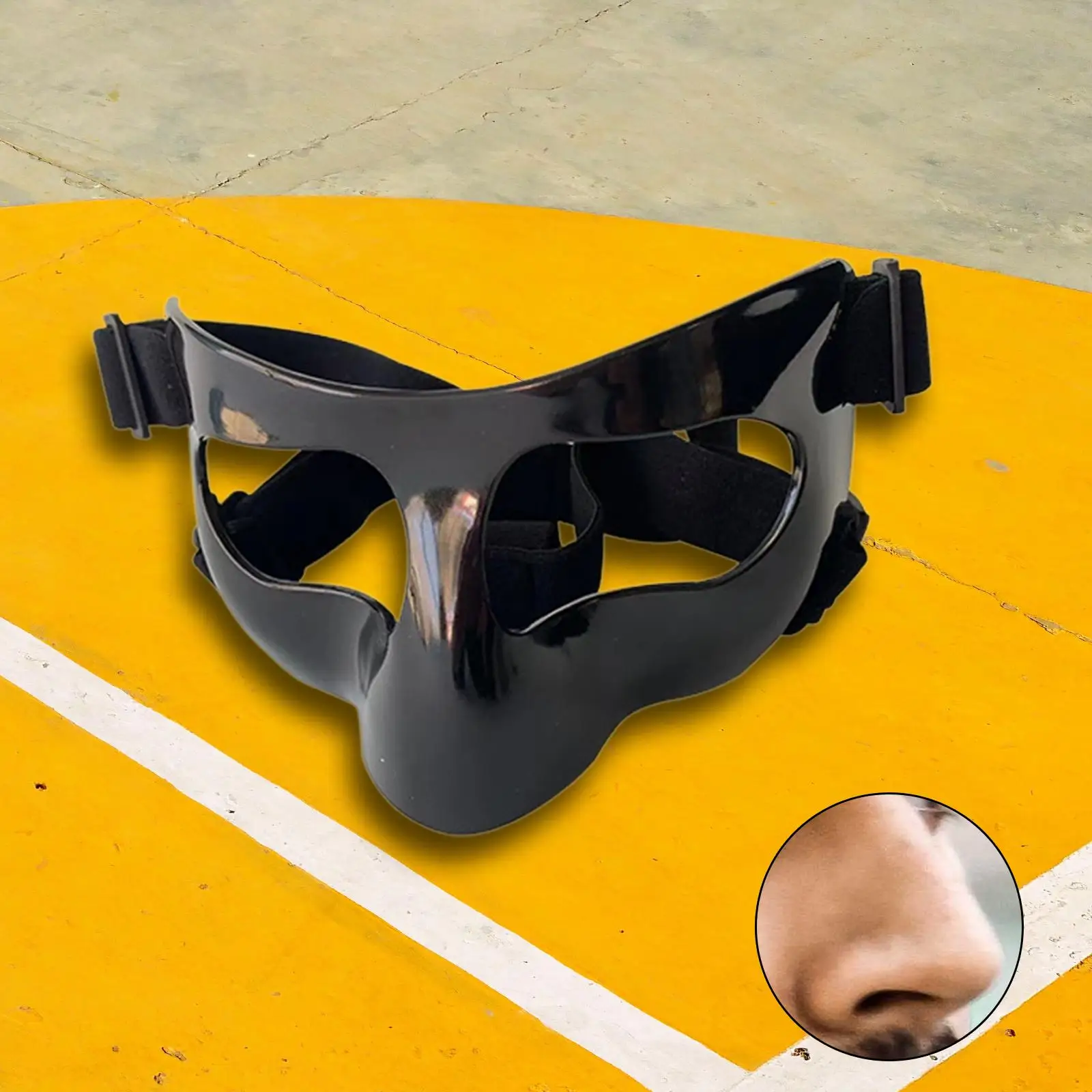 Basketball Mask Face Guard for Broken Nose Face Mask Protective Facial Cover Durable Football Nose Guard for Men Women