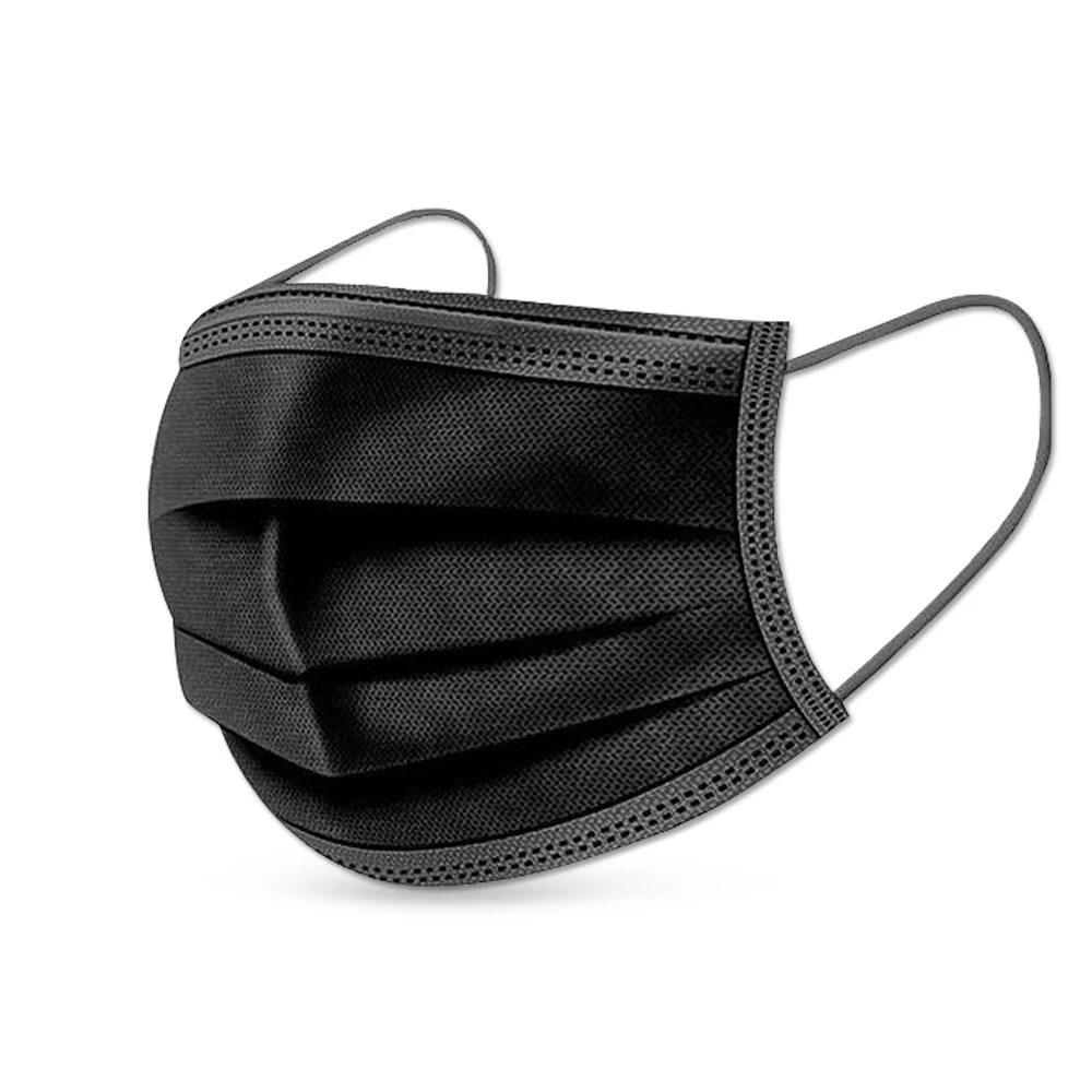 Disposable mask 50 PECs black Triple filter summer mask non-horse blocking fine dust mask