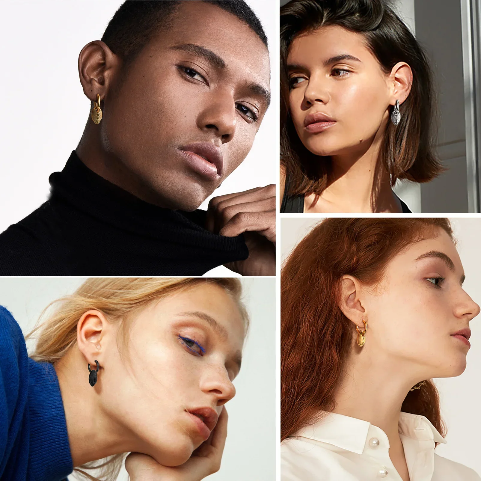 U7 ثلاثية الأبعاد كرات رياضية أقراط للرجل المرأة الفولاذ المقاوم للصدأ كرة القدم كرة القدم البيسبول الرجبي الكرة الطائرة مجوهرات هدية لمحبي الرياضة