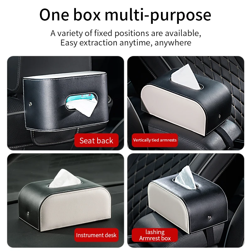 Auto Taschentuch Box Armlehne Box ausziehbare Papier box Auto Instrument Tisch Tisch Papier Box innerhalb der Sitz lehne Tissue Box Dekoration