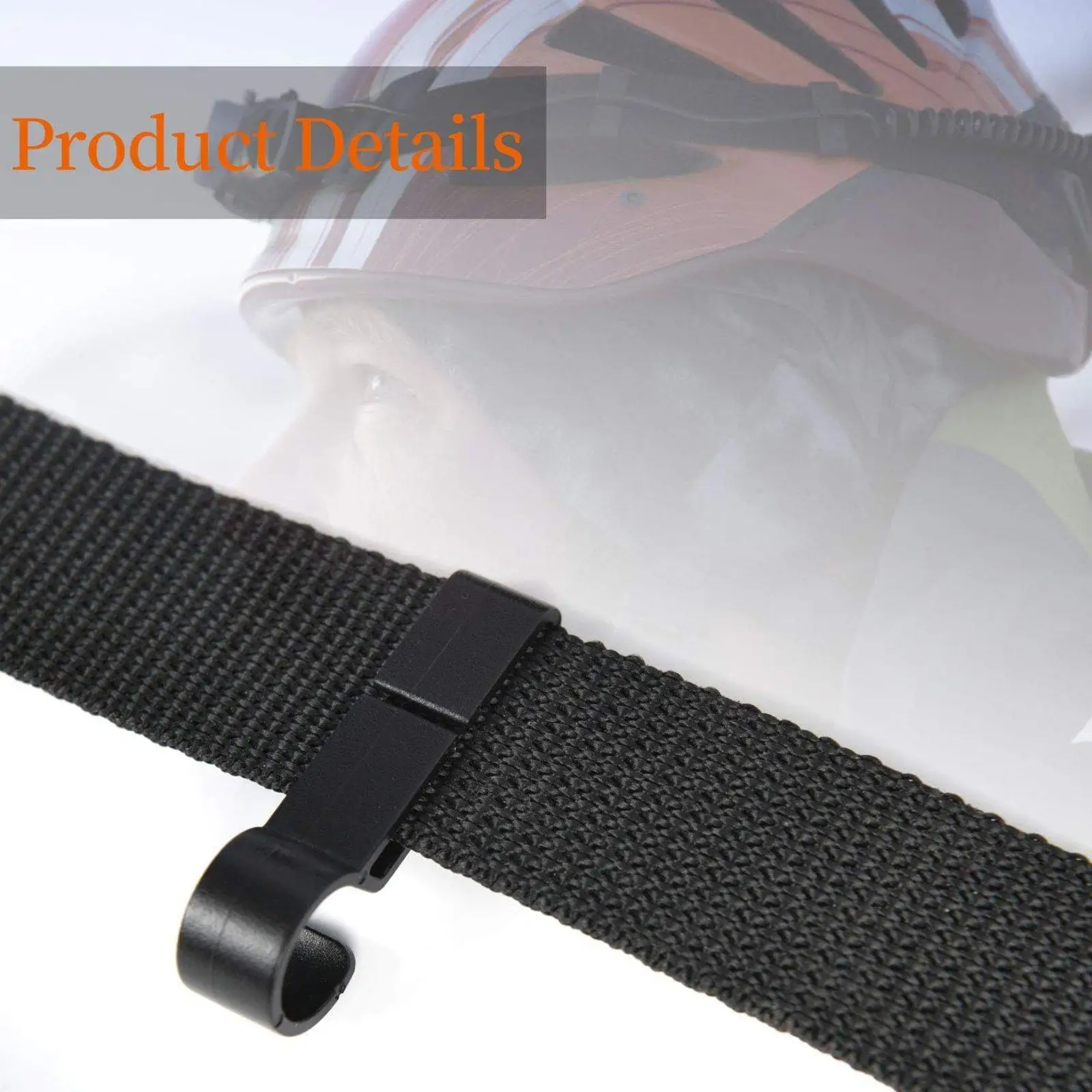 30x Helmet Clips for Head Light Light Clips Outdoor Activities Lightweight Portable Professional Headlight Hooks