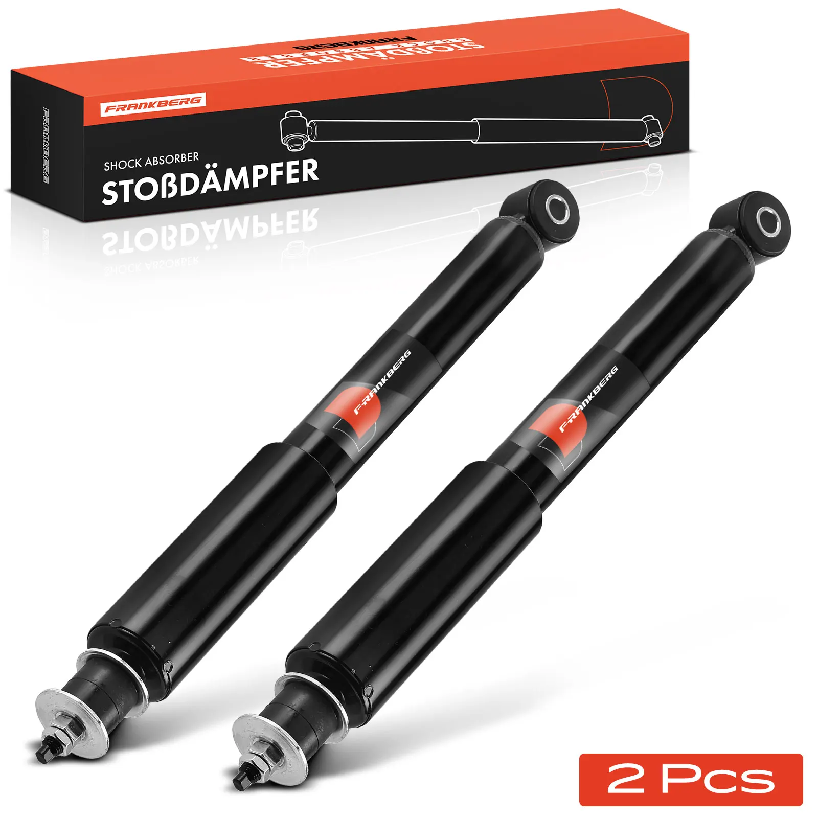 Frankberg 2x schokdemper vooras voor Suzuki Jimny terreinwagen gesloten FJ SN Bj vanaf 1998 4160081 A10 343287 4160081 A11