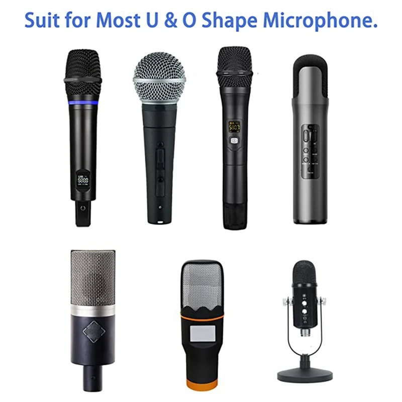 400PCS Disposable Microphone Covers Individually Packaged, Suitable For Most Handheld Microphones, Non-Woven, Black