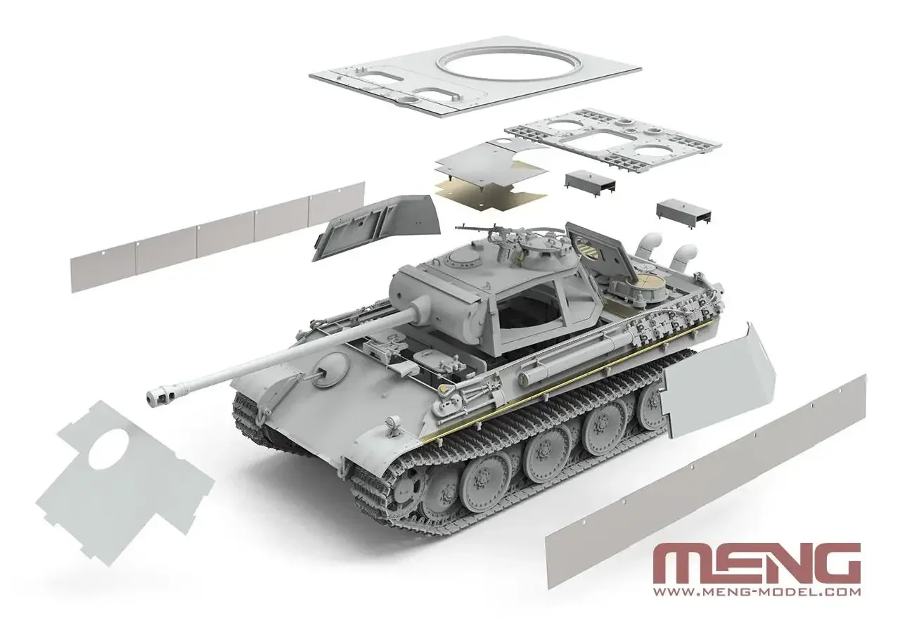 MENG TS-052 1/35 GERMAN MEDIUM TANK Sd.Kfz.171 PANTHER G  with AIR DEFENSE ARMOR