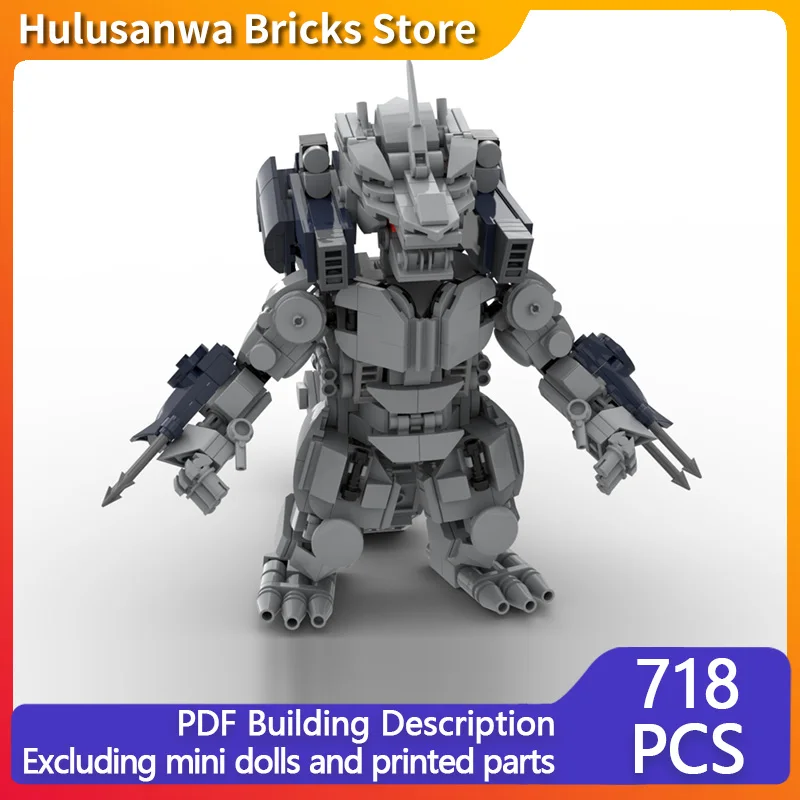 

Mechanical Lizard Monster MOC Building Bricks War Equipment Modular Technology Gifts Holiday Assemble Children Toys Suit