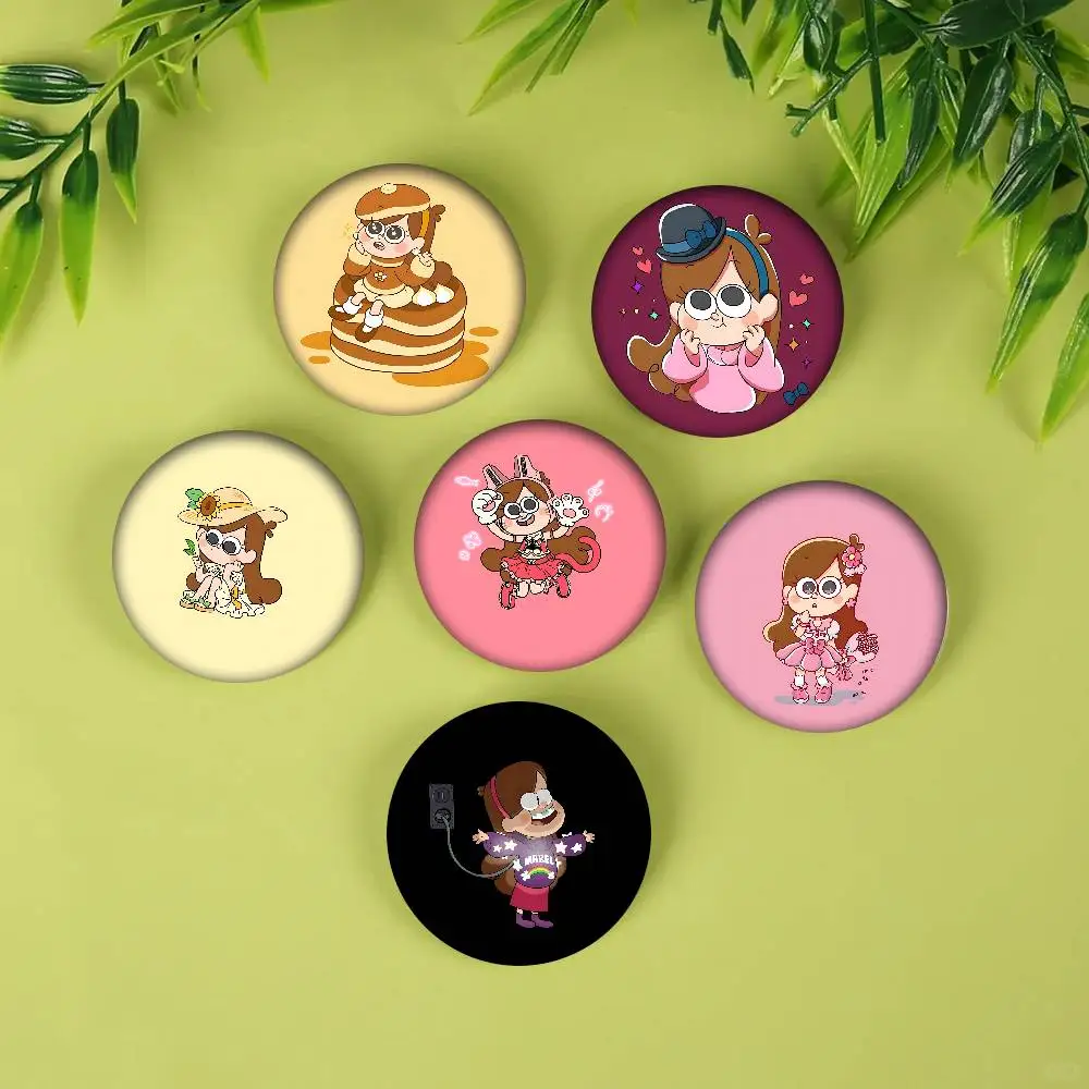 مابل P-Pines دبابيس الإبداعية مضحك وجه مبتسم جولة المفاجئة في بروش شارة ظهره قبعة اكسسوارات مجوهرات هدايا #1