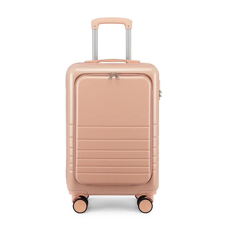 

20-inch Front-opening Suitcase Candy-colored Universal Wheel Trolley Case 24-inch Travel Boarding Case for Men Women Trolley Box