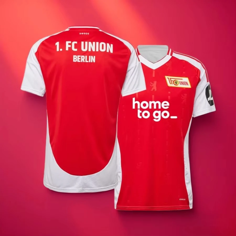 Heißes Fußballtrikot für Herren und Damen, Kleidung Union Berlin, atmungsaktiv, schnell trocknend, übergroß, elastisch, lässig, Replik, bedruckte Oberteile