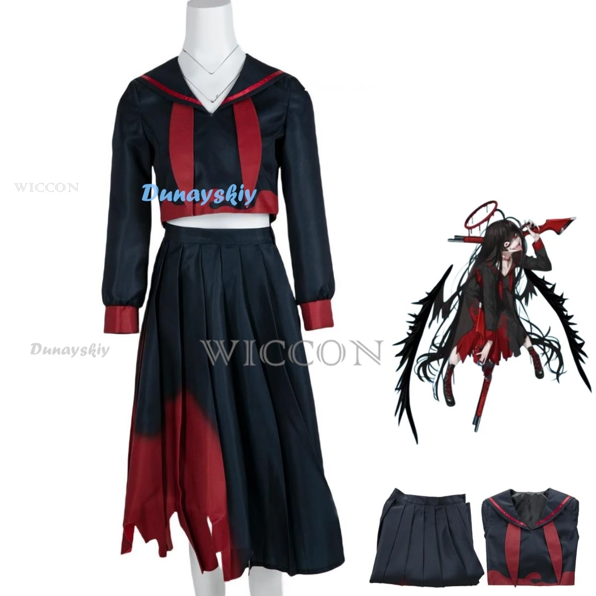 

Anime Game Blue Archive Kenzaki Tsurugi Cosplay Costume Project MX Japan South Korea JK Uniform Skirt Woman Sexy Halloween Suit