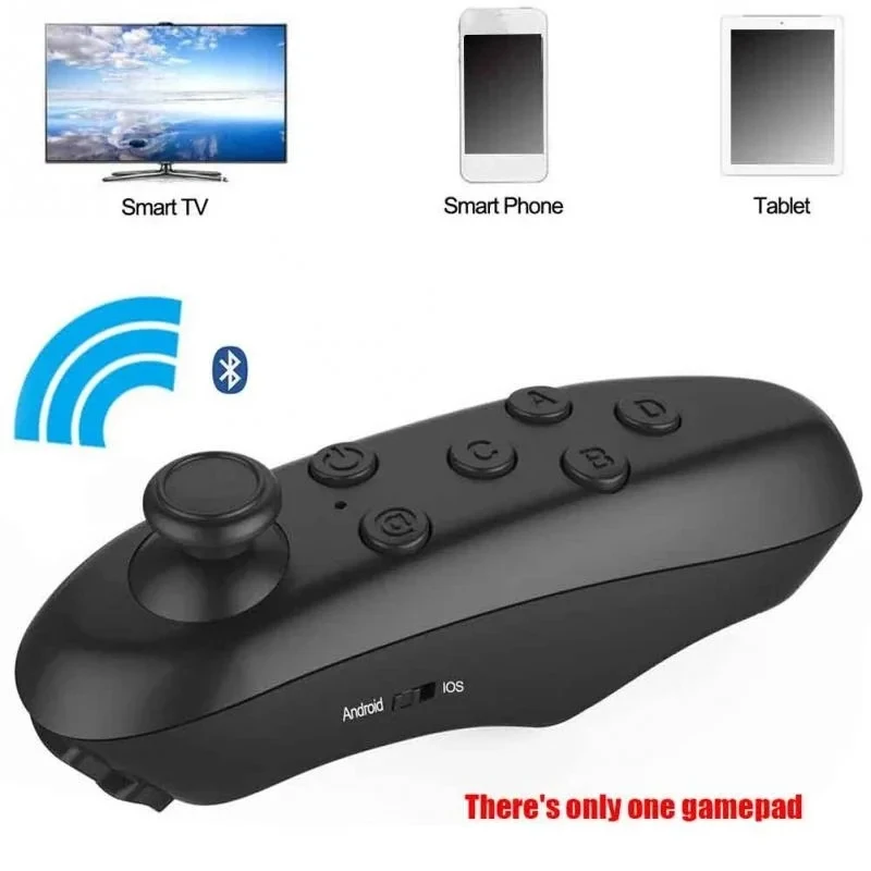 Wireless Bluetooth Gamepad Update VR Remote Controller for Android Smartphone Joystick E-book Game Pad Control for 3D Glasses VR