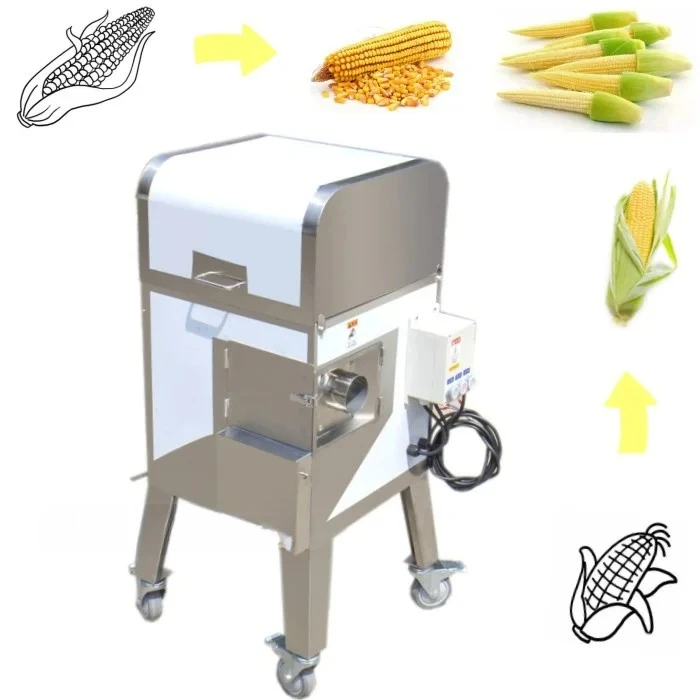 Best Feedback Automatic Corn Fresh Maize  Sheller Thresher Peeler	Electric Fresh Maize  Thresher  Fresh Maize Peeling Machine