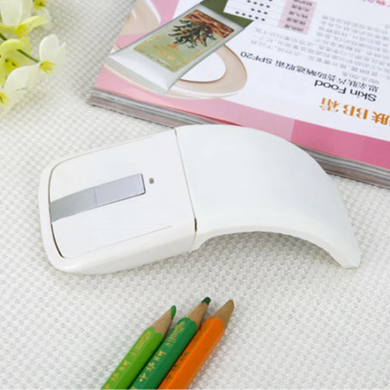 Second Generation Folding Touch Thin Wireless Mouse Arc Touch Portable Creative Personality Mouse