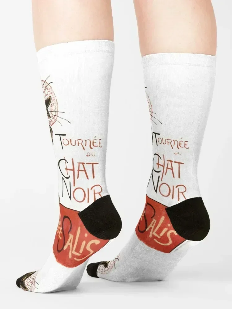Chat Noir Socks japanese fashion sports stockings golf colored Mens Socks Women's