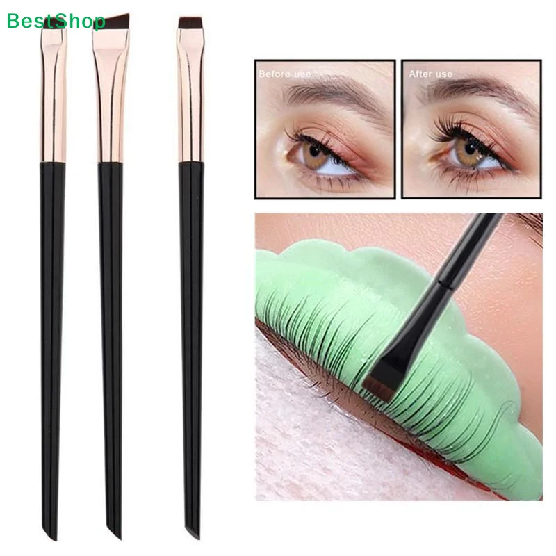 ✍ Brosses professionnelles angulaires pour permanente de cils, applicateurs pour rehaussement de cils pour salon et usage domestique, extensions et permanentes de cils