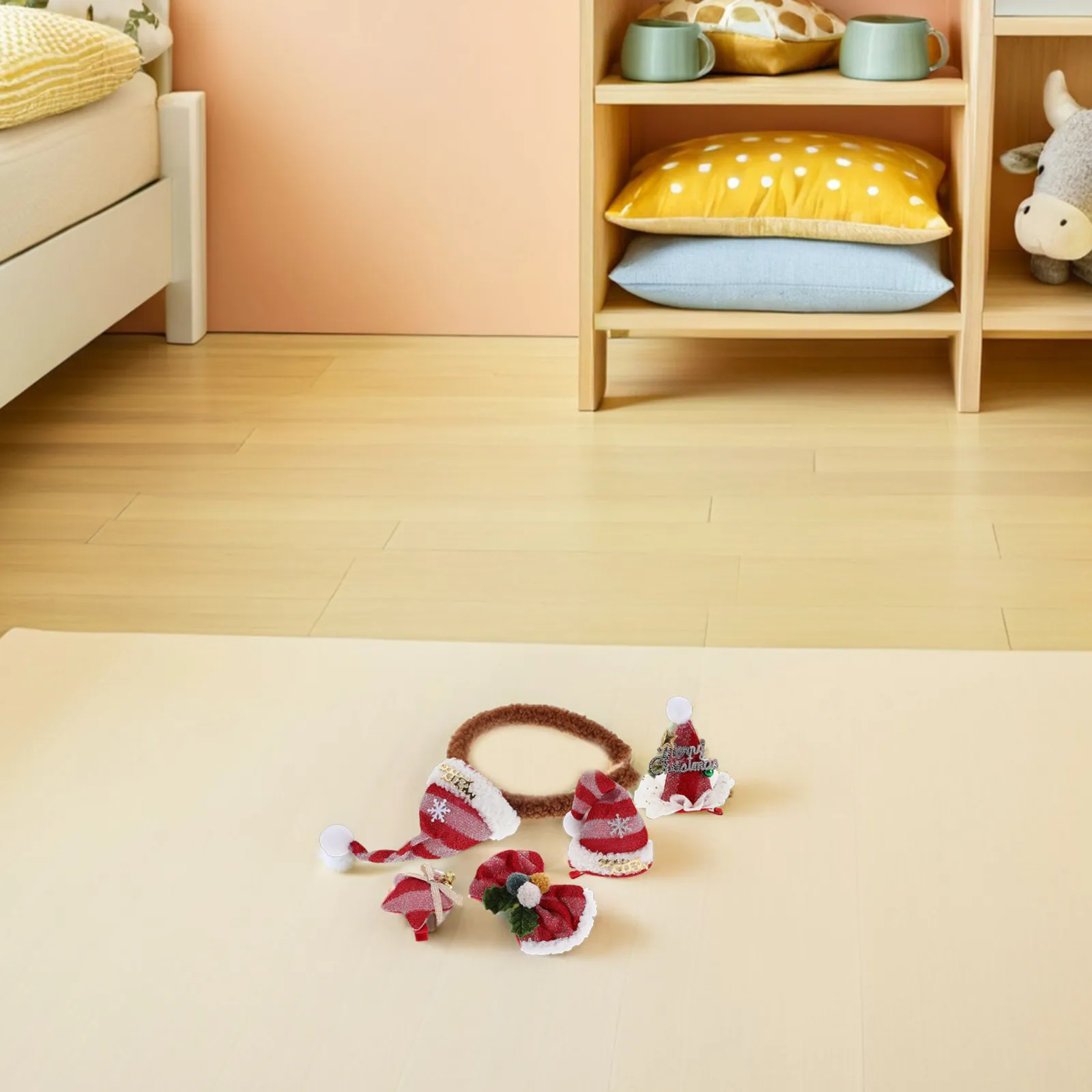 

1Set Festive Christmas Headpiece Set Novelty Hair Hoop Duckbill Clips for Holiday Gatherings Costume Party Supplies