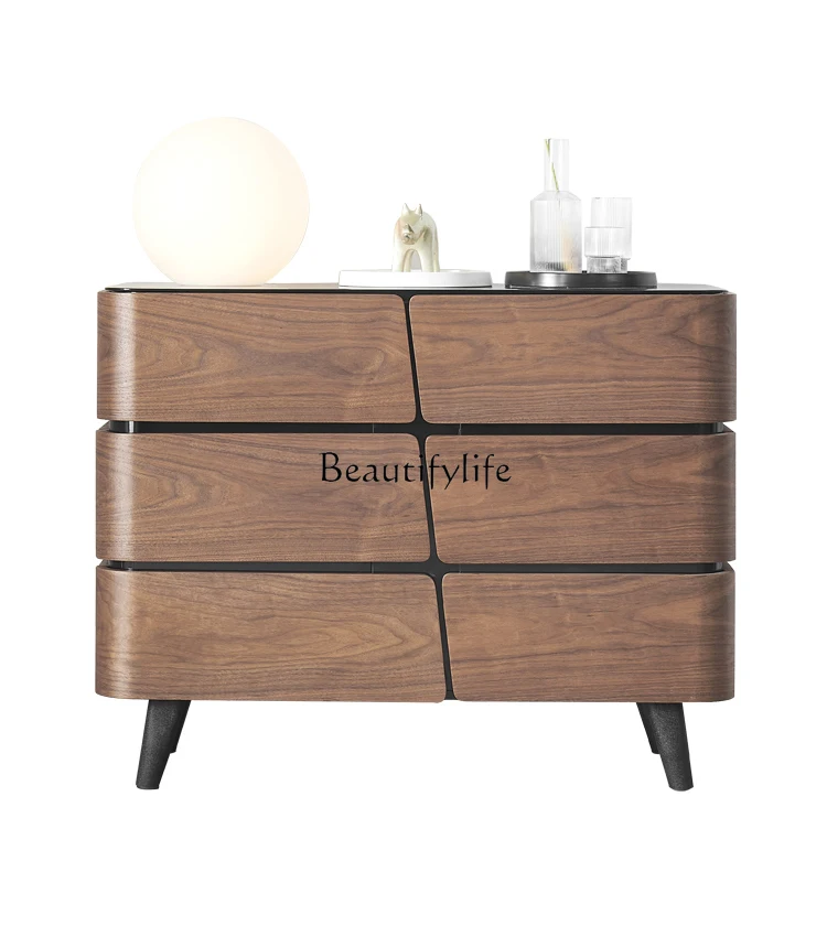 

Nordic Style Sideboard Cabinet Modern Creative Tempered Glass Locker