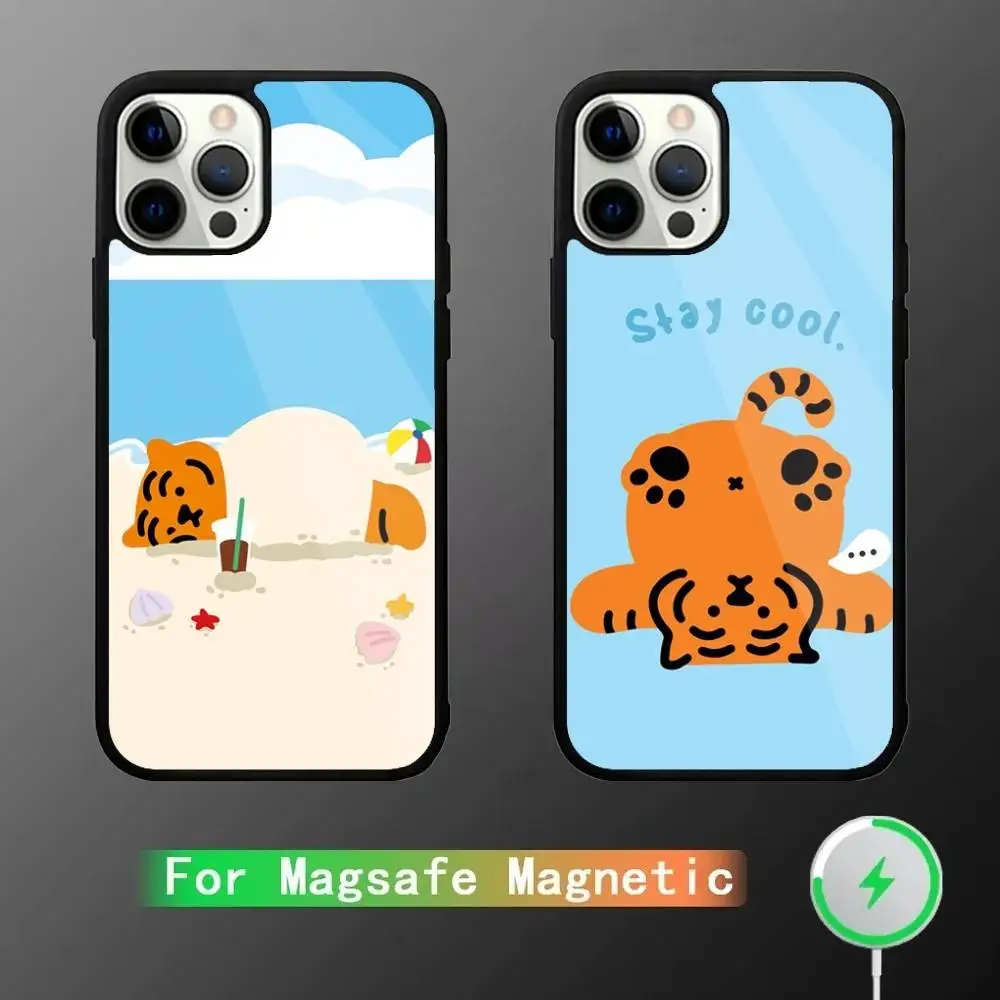 

Brand M-MUZIK TIGER Phone Case For iPhone 17,16,15,14,13,12,11,Pro,Max,Plus,Mini,SE4,E Magnetic Magsafe Wireless Charging