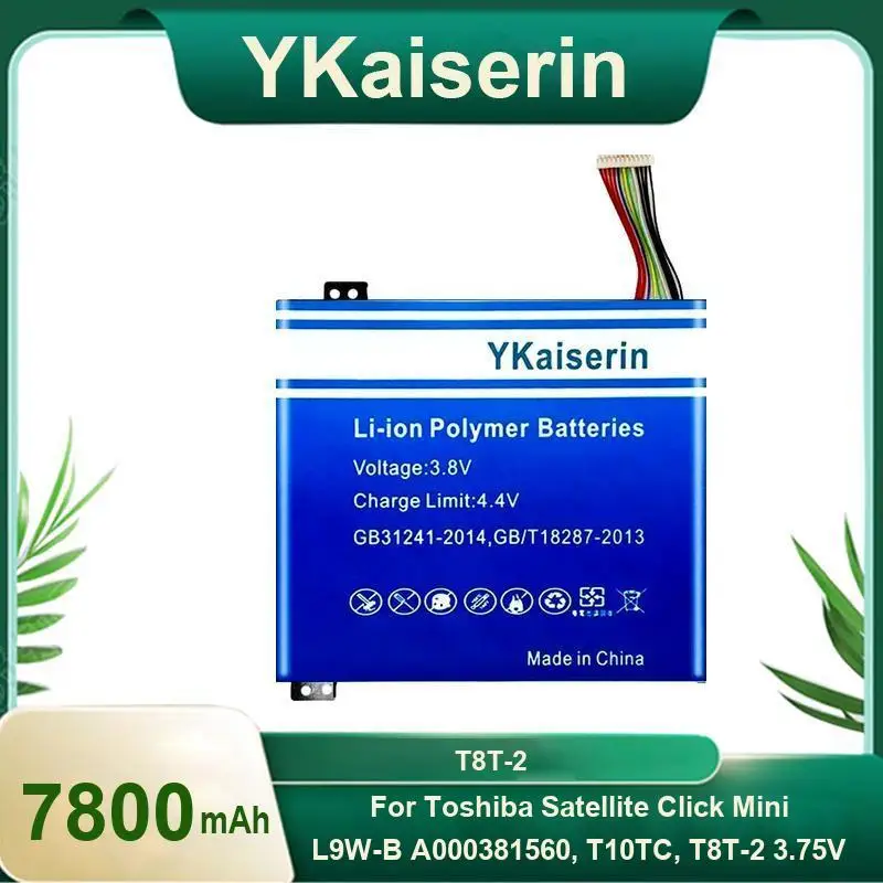 

Аккумулятор для ноутбука T8T-2 7800 мАч для Toshiba Satellite Click Mini L9W-B A000381560 T10TC