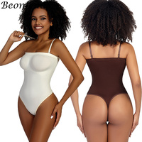 Beonlema Underwear Women Thongs Shapewear Tummy Control Body Shaper Waist Trainer Slimming Compression Women's Bodysuit