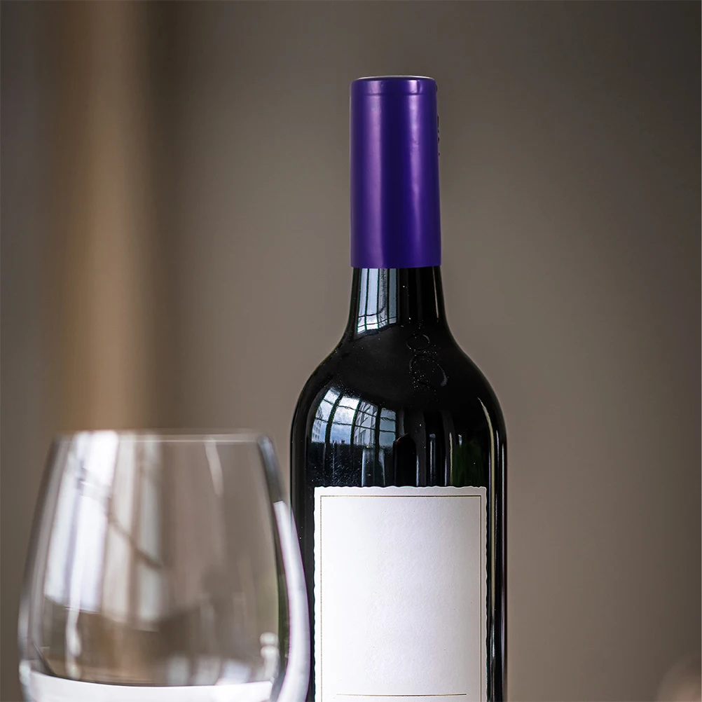 

300Pcs Disposable Wine Bottle Tops PVC Shrink Wrap Red Wine Covers Stoppers for Champagne Liquor Bottle Protectors