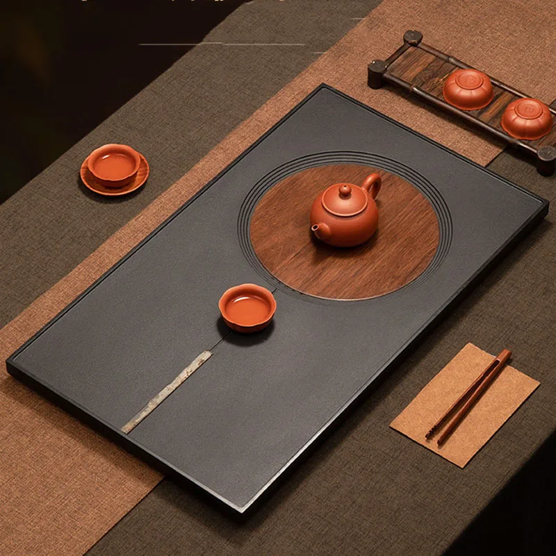 Tableware Rectangle Tea Tray Dining Luxury Office Valet Kitchen Long Living Room Tea Tray Hospitality Bandejas Home Products