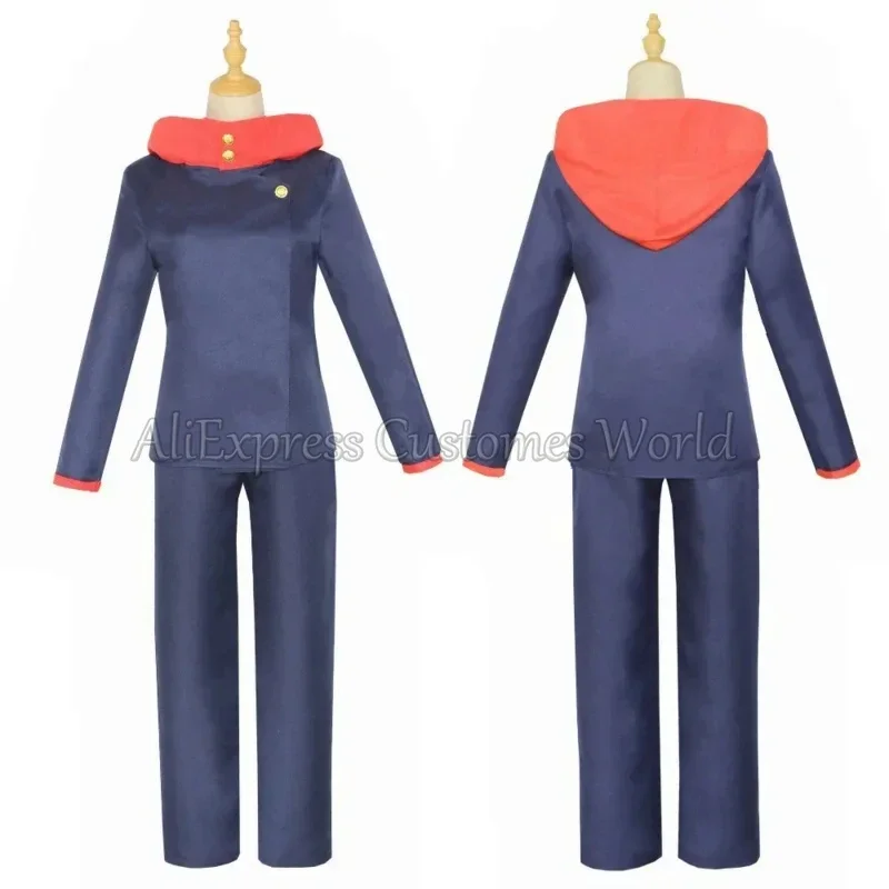 Anime Jujutsu Kaisen Itadori Yuji Cosplay Kostüm für Männer Itadori Yuji Hemd Uniform Anzug Halloween Karneval Party Outfit