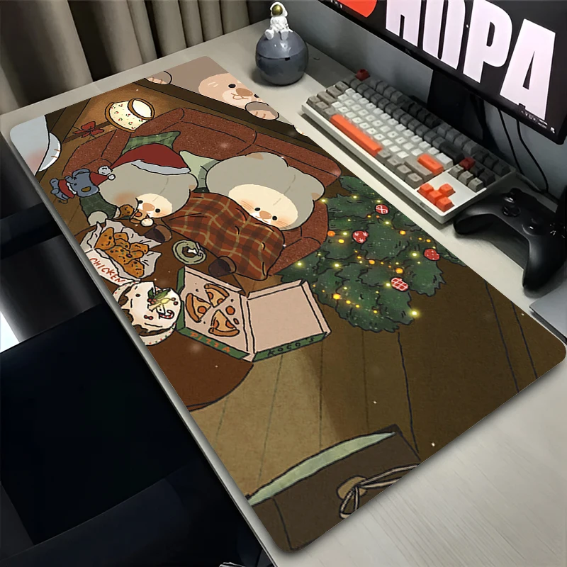 

Mouse Pad PC Non Slip Rubber Cartoon Mousepad Laptop Gamer Cabinet Keyboard Pad Office Computer Gaming Desk Baby Bear Mouse Mat