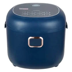 2L Portable Drum-Shaped Car Rice Cooker Digital Multicooker for Soup and Porridge for Truck Lunch Box 12V/24V/220V