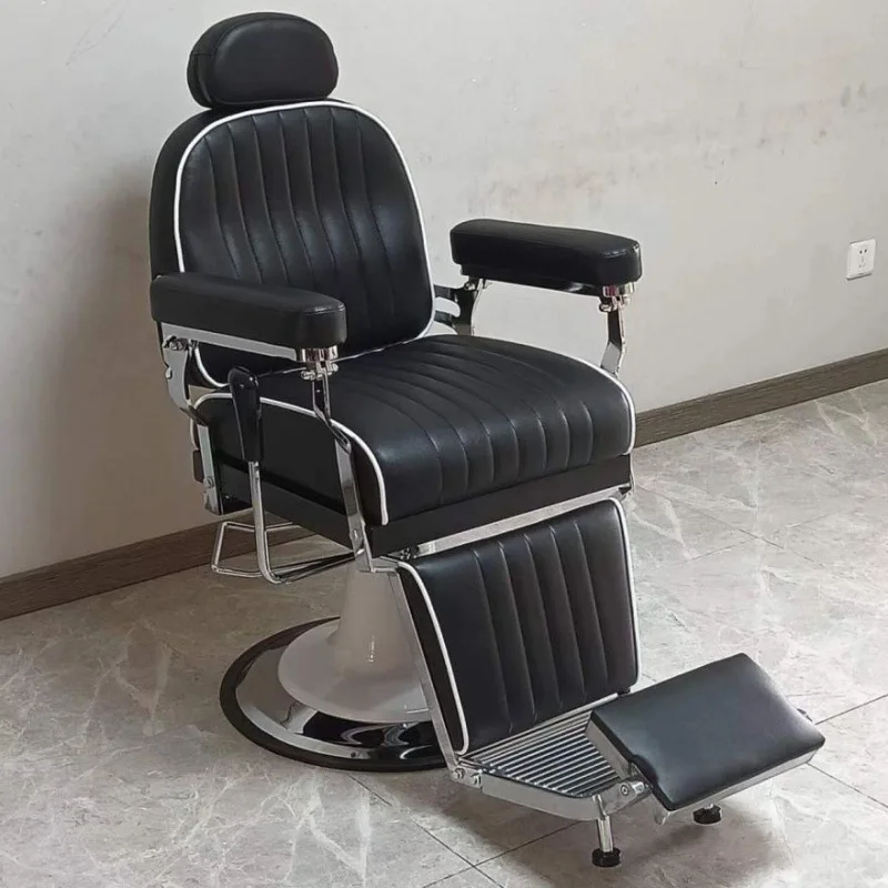 FornexHairdressing chair Men's oil head chair can be placed upside down Barber chair Head therapy  Shaving  Beauty eyebrow t