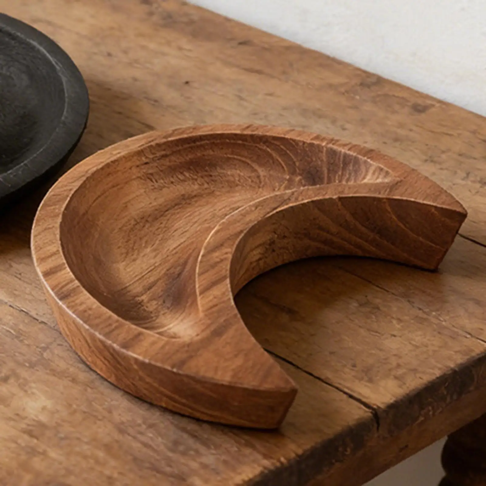 Moon Jewelry Tray Trinket Tray Display Prop Versatile Wooden Vintage Trinket Dish for Side Table Party Vanity Home Home Decor