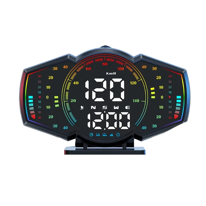 

A80X-Car GPS Speedometer Head Up Display Speed Alarm HUD Compass Car Electronic KMH MPH Gauge Meter For All Vehicles