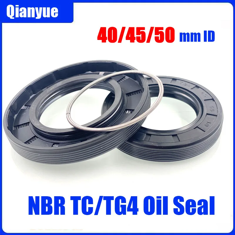 Oil-Resistant & Wearproof NBR Shaft Seal (TC/TG4, 40/45/50mm ID, Anti-Aging Lip Seal for Rotating Machinery)