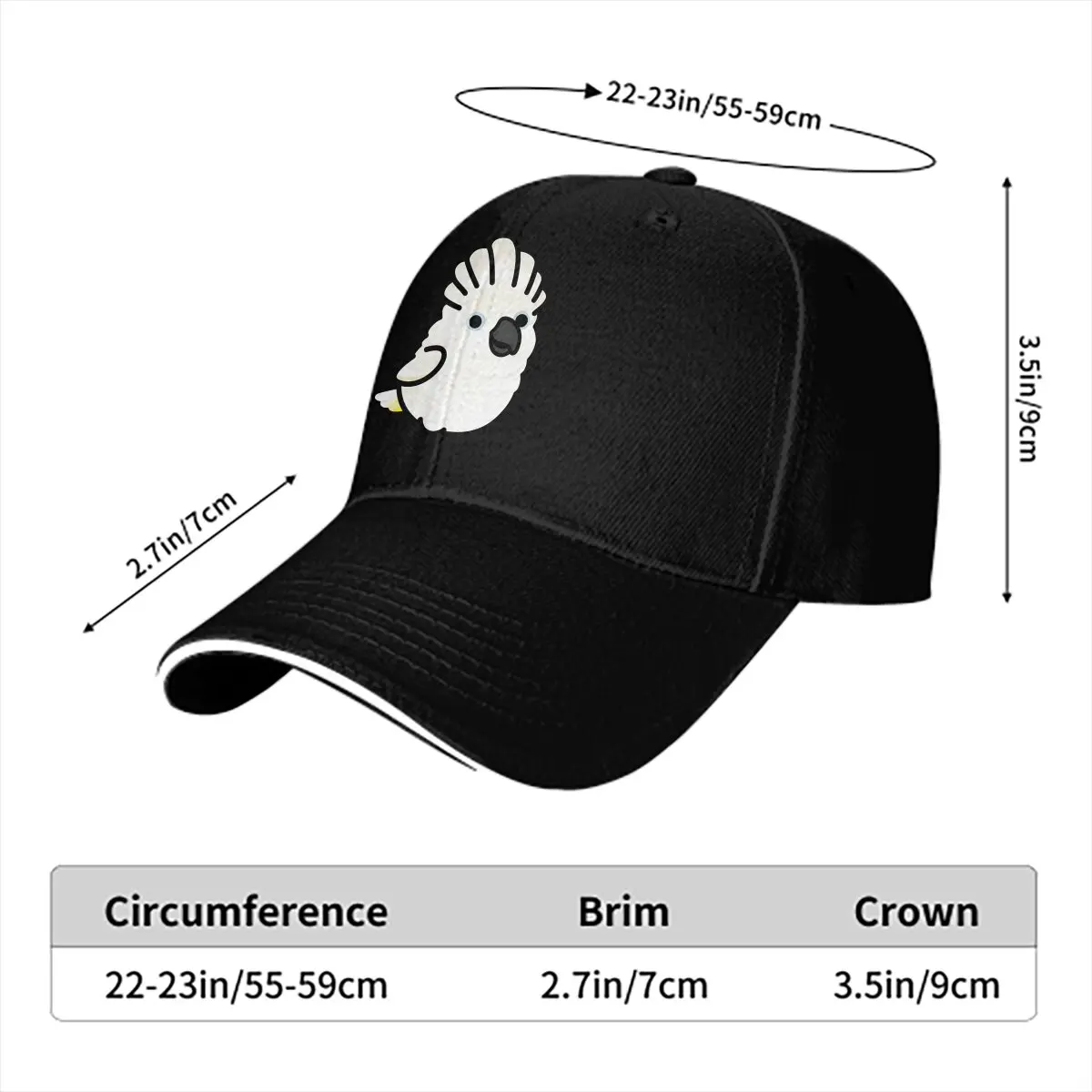 Parrot Birds Pet Multicolor Hat Peaked Men's Cap Chubby Umbrella Cockatoo Personalized Visor Protection Hats