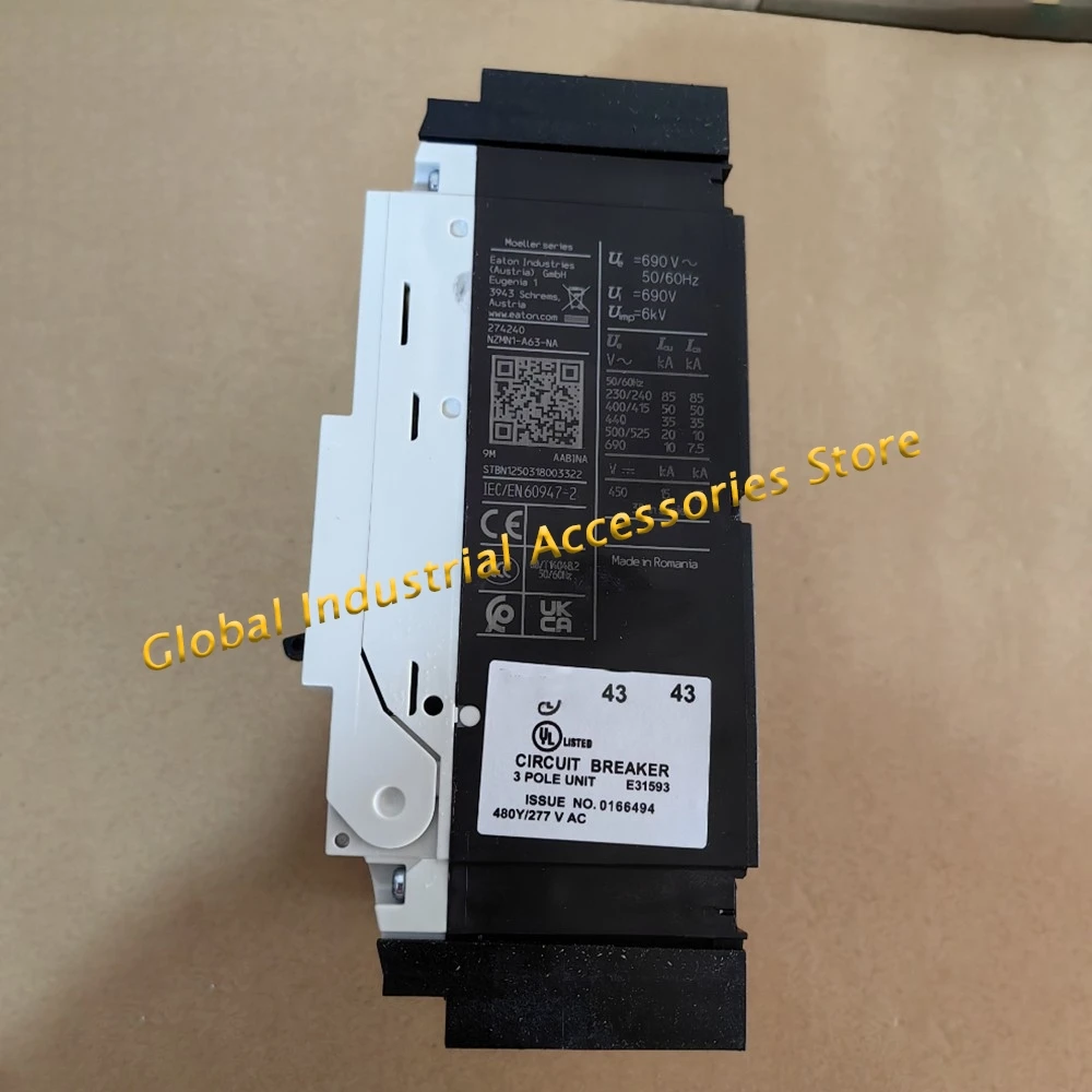 NZMN1-A63-NA Molded Case Circuit Breaker UL489 CSA