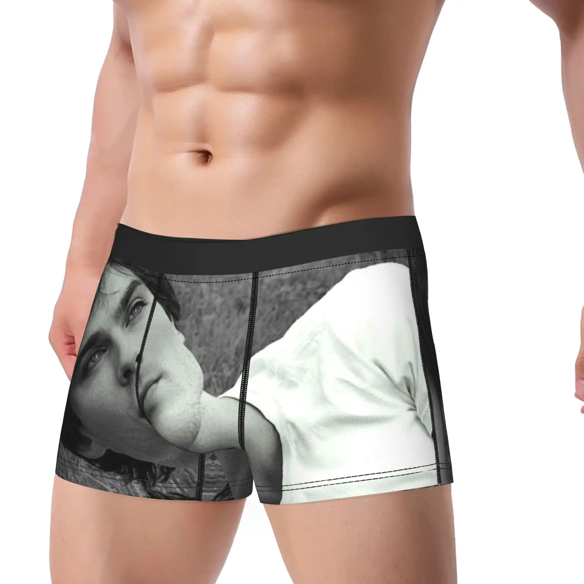 Homens Damon Salvatore Boxers FunGift Cuecas Boxer